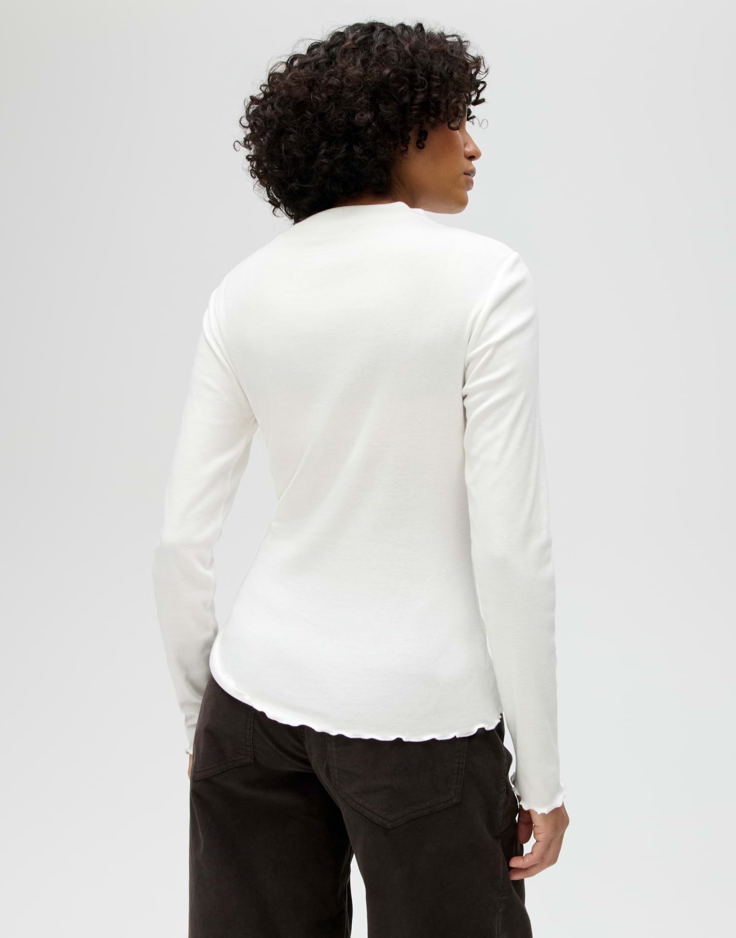 OPUS Langarmshirt SONINCHEN aus weichem Jersey figurbetont geschnitten, feine Rippstruktur, elastischer Stoff