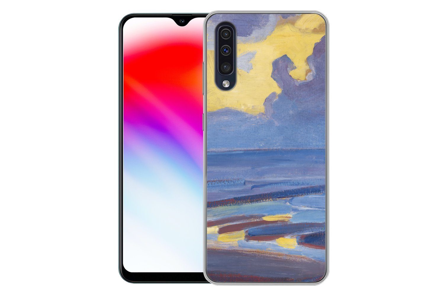 MuchoWow Handyhülle für Samsung Galaxy A30s Am Meer - Piet Mondrian, Smartphone-Bumper, Print, Handy Schutzhülle Dünn
