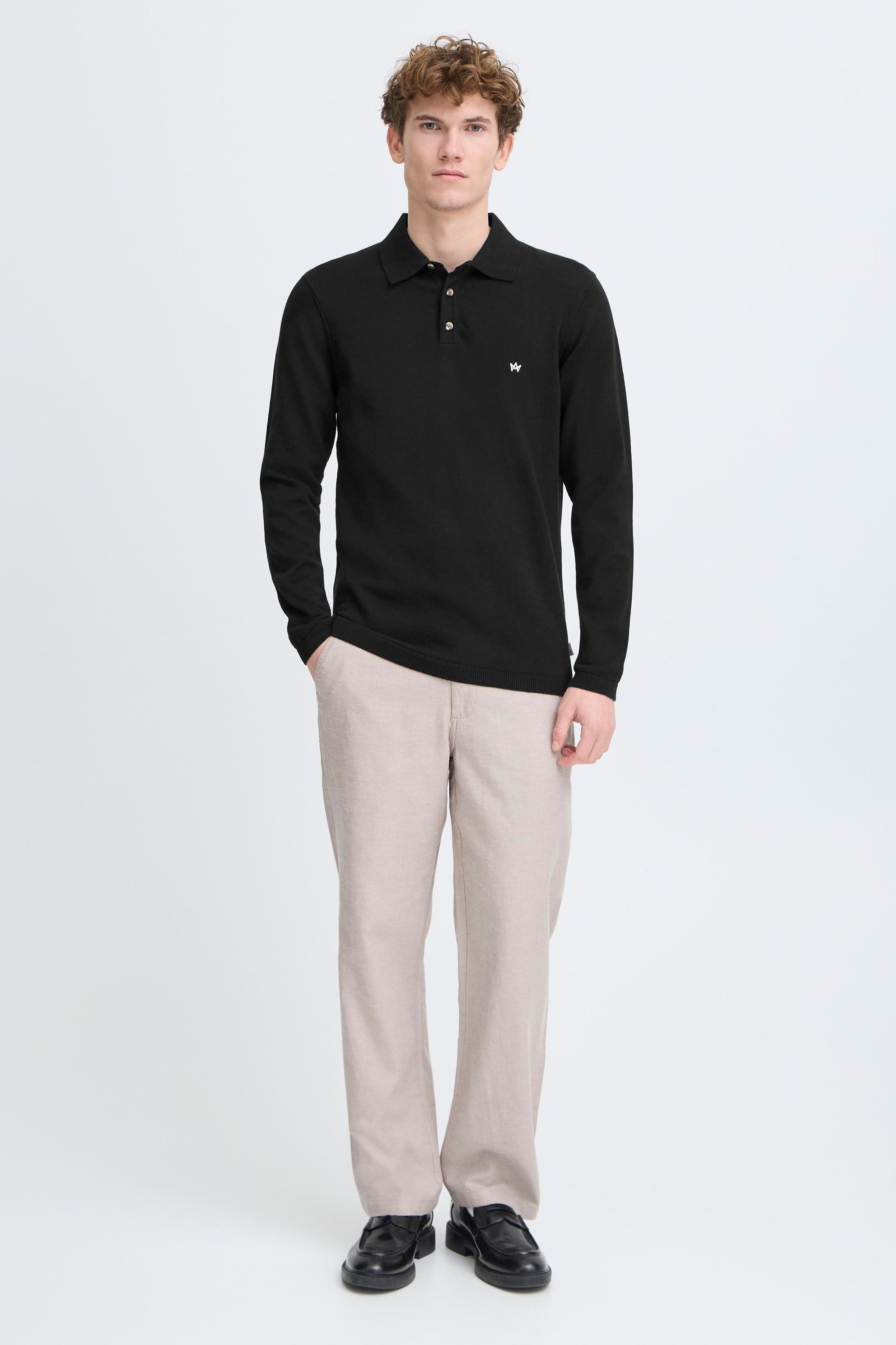 Kronstadt Strickpullover KSEmil Stylisches Longsleeve Polohemd günstig online kaufen