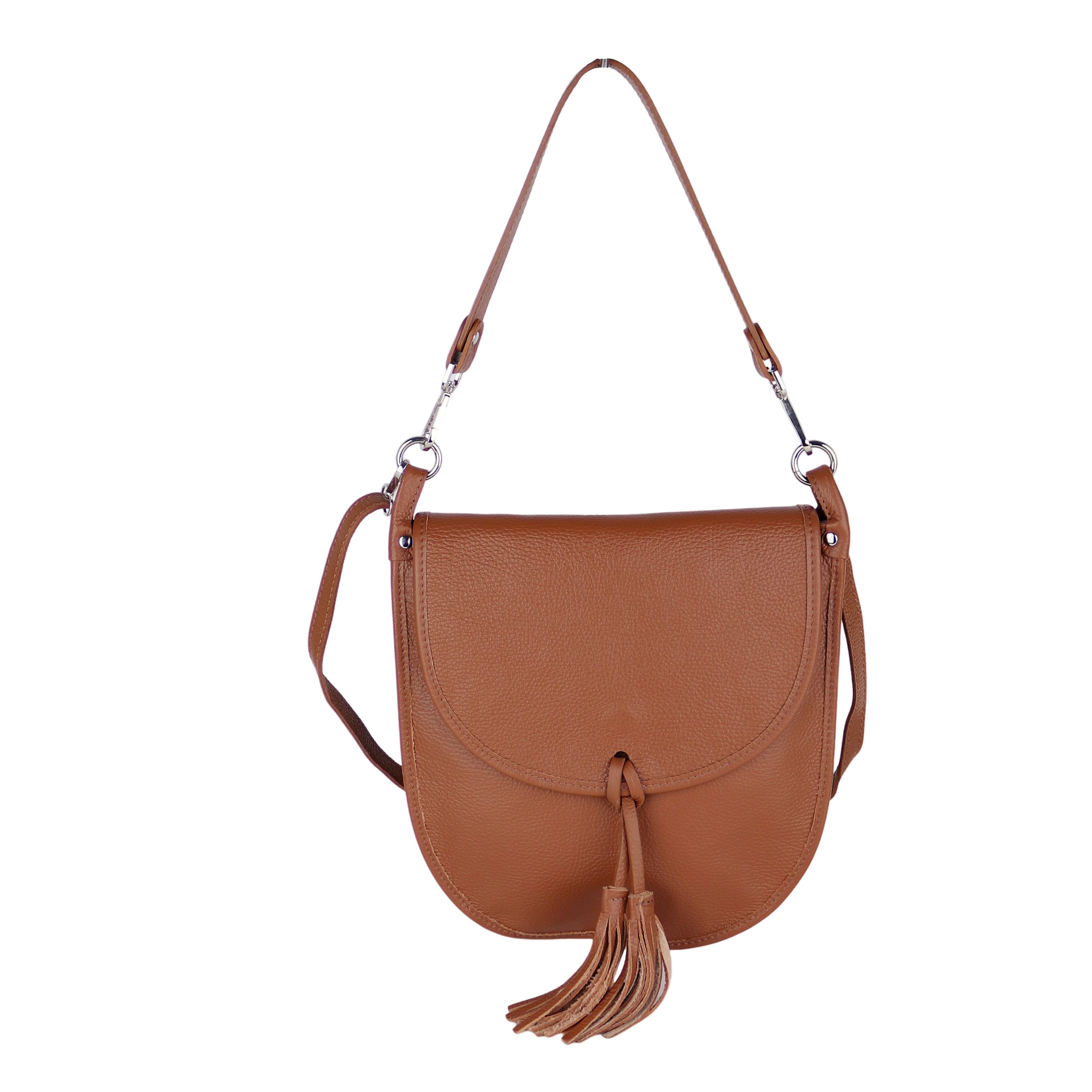 Umhängetasche Damen Crossbody Bag, Echtleder Made In Italy