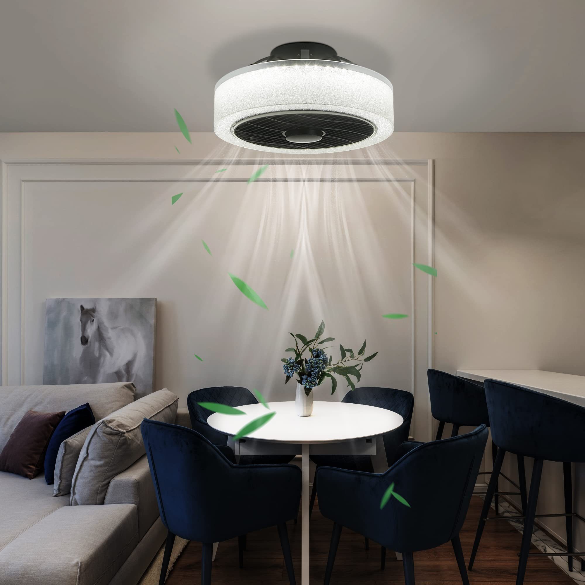 ZMH Deckenventilator mit licht und Fernbedienug Leise für Schlafzimmer Fan günstig online kaufen