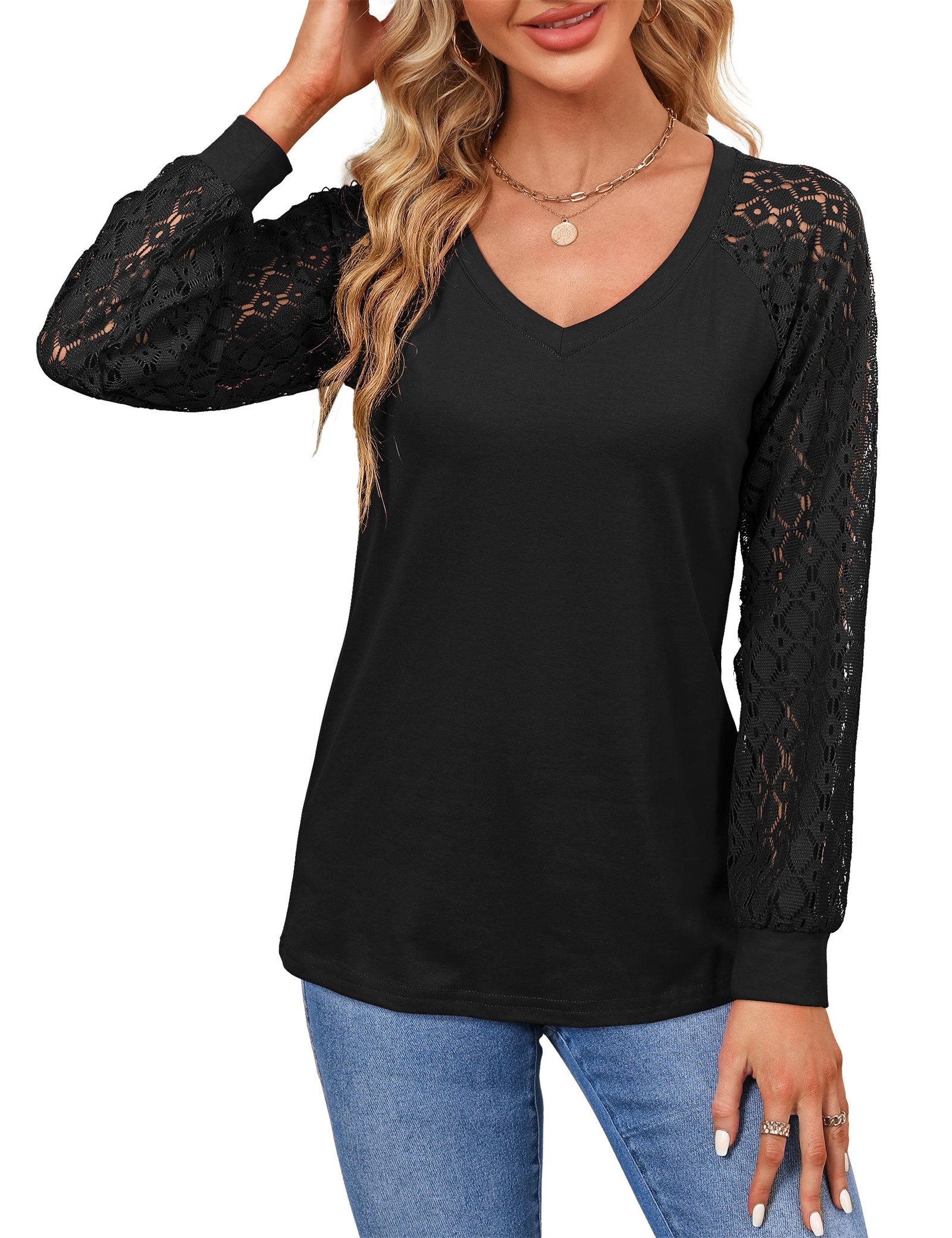 Beluring Langarmshirt Elegantes Damen Langarmshirt mit günstig online kaufen
