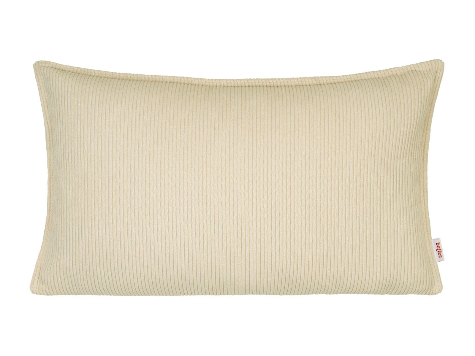 beties Kissenbezug HYggelig No.1, (1 Stück), Samtcord Kissenbezug ca 30x50 cm Hygge Style mit Stehsaum kreide-beige