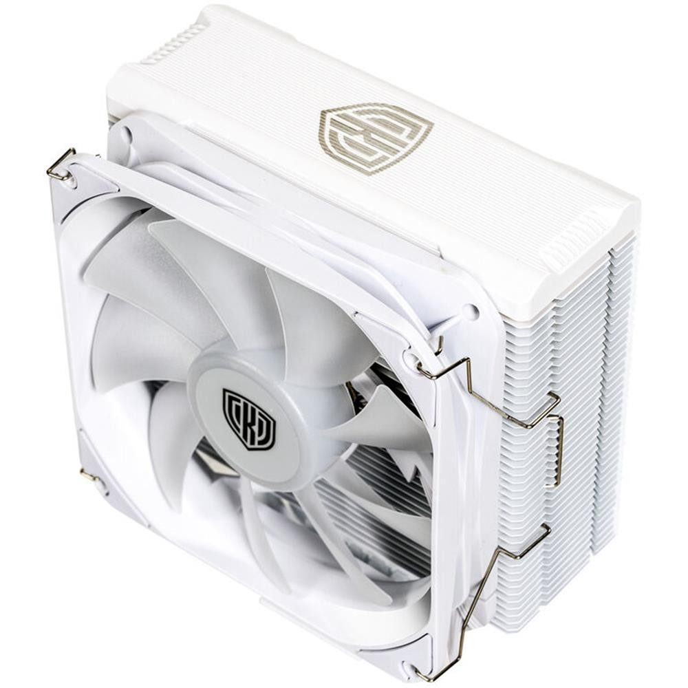 Kolink CPU Kühler Umbra EX180 White ARGB CPU-Kühler - 120mm, PWM-Lüfter Premium Weißes Aluminium-Design ARGB-Beleuchtung