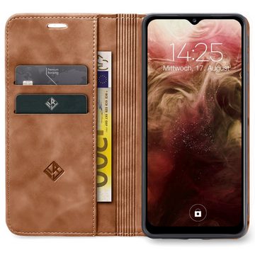 Tec-Expert Handyhülle Tasche Hülle für Samsung Galaxy A23 5G, Cover Klapphülle Case mit Kartenfach Fliphülle aufstellbar
