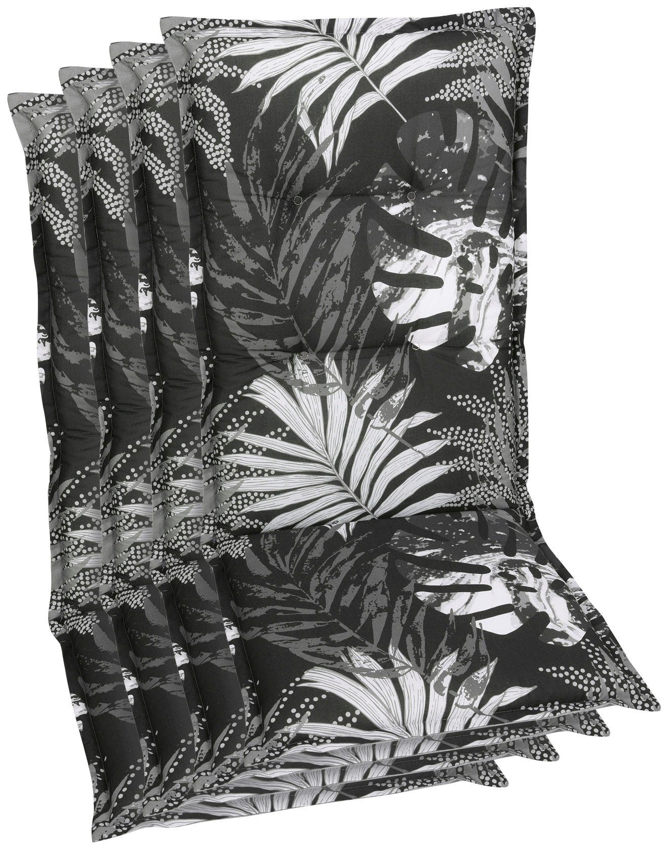 GO-DE Hochlehnerauflage, (Set, 4 St), 120x50 cm