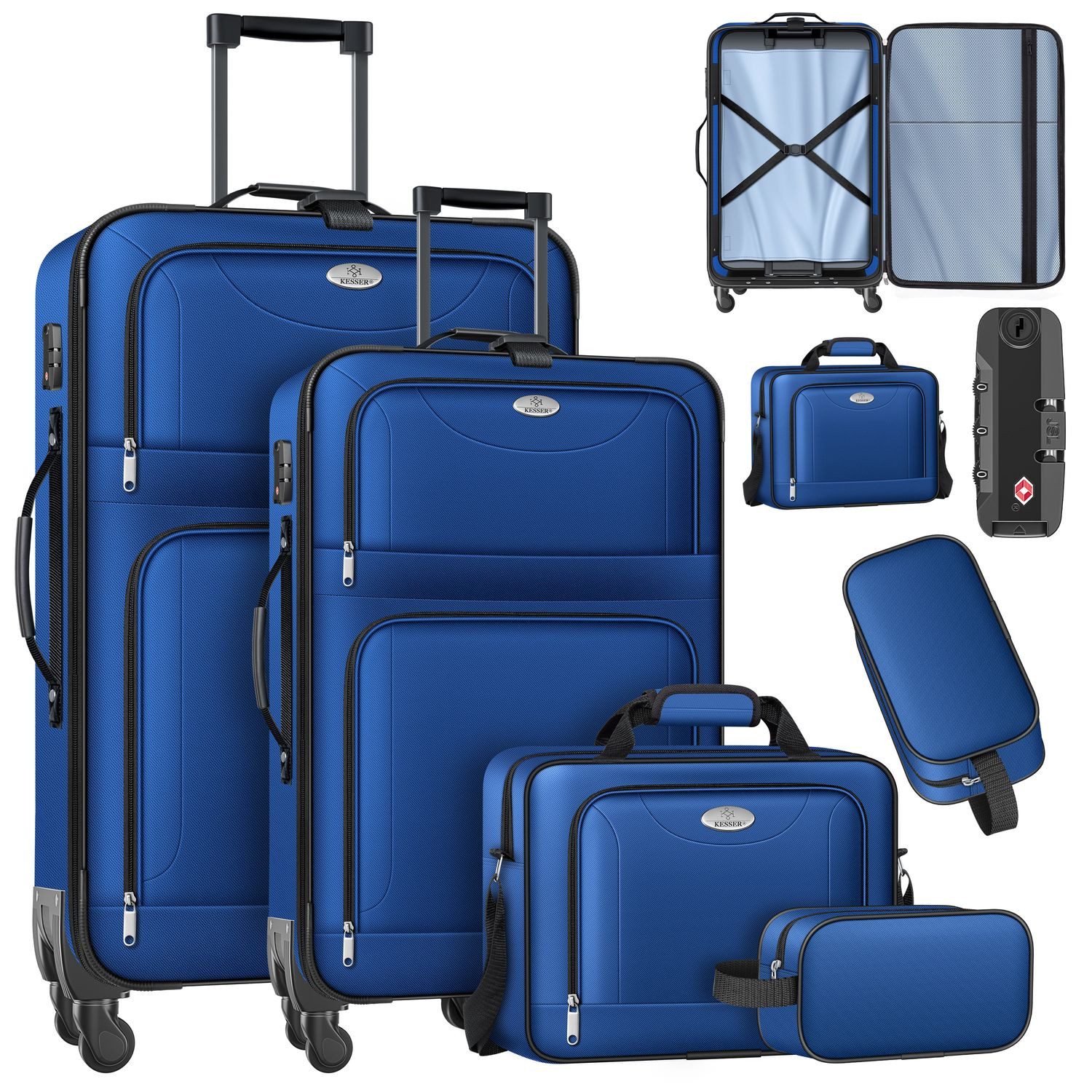 KESSER Kofferset, 4 Rollen, (4 tlg., günstig online kaufen