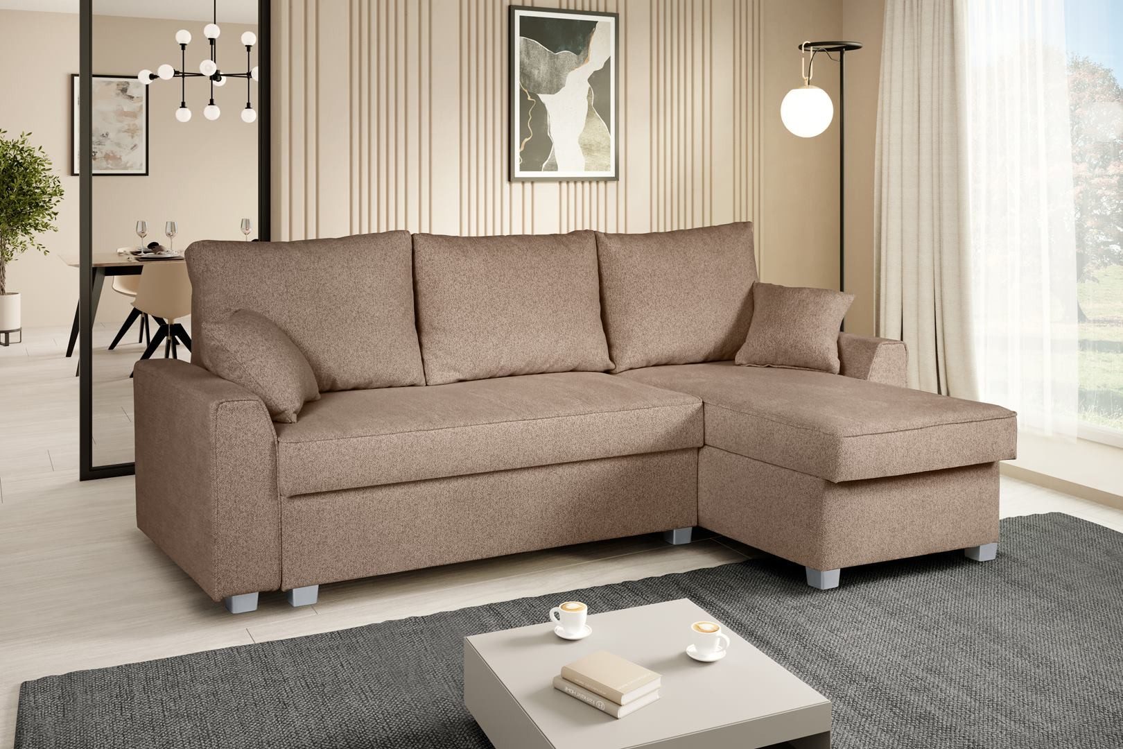 Beautysofa Ecksofa TERAMO, mit Schlaffunktion, mit günstig online kaufen