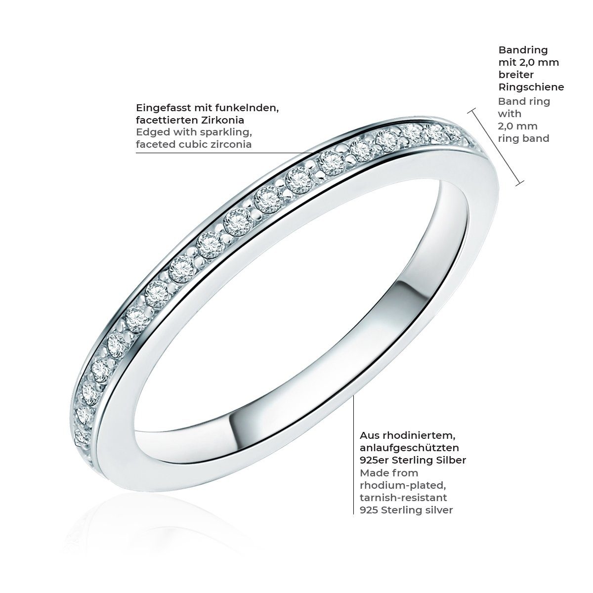 Rafaela Donata Silberring silber, mit Zirkonia günstig online kaufen