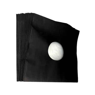 7even 12" Schallplatten LP-Innenhülle schwarz gefüttert (50 Stück Pack) Plattenspieler