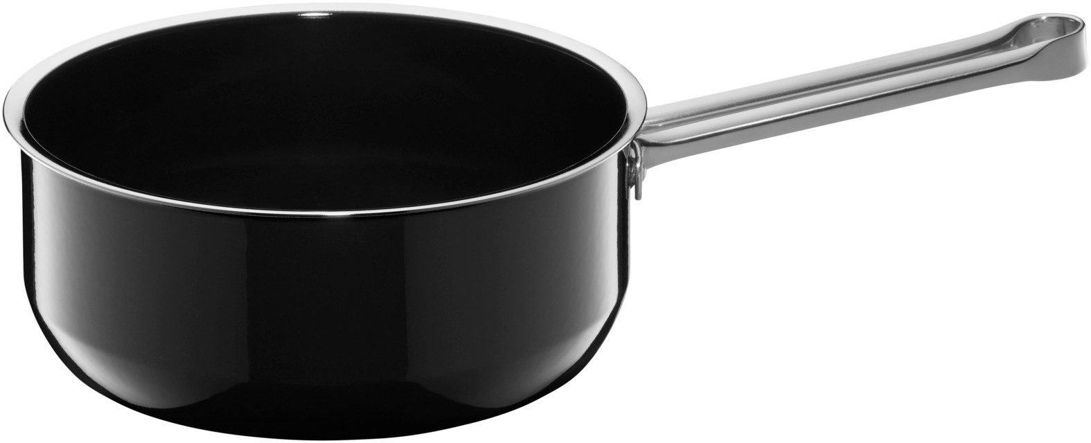WMF Kasserolle Fusiontec Compact Stielkasserolle, 18 cm, Black, Fusiontec (1x Stielkasserole mit Deckel 18 cm (Volumen 1,8l) - optimal für Herdplatten mit Ø 14,5 cm, 1-tlg., 1x Stielkasserole mit Deckel 18 cm für Herdplatten mit Ø 14,5 cm), Made in Germany, backofengeeignet, wärmereduzierende Griffe