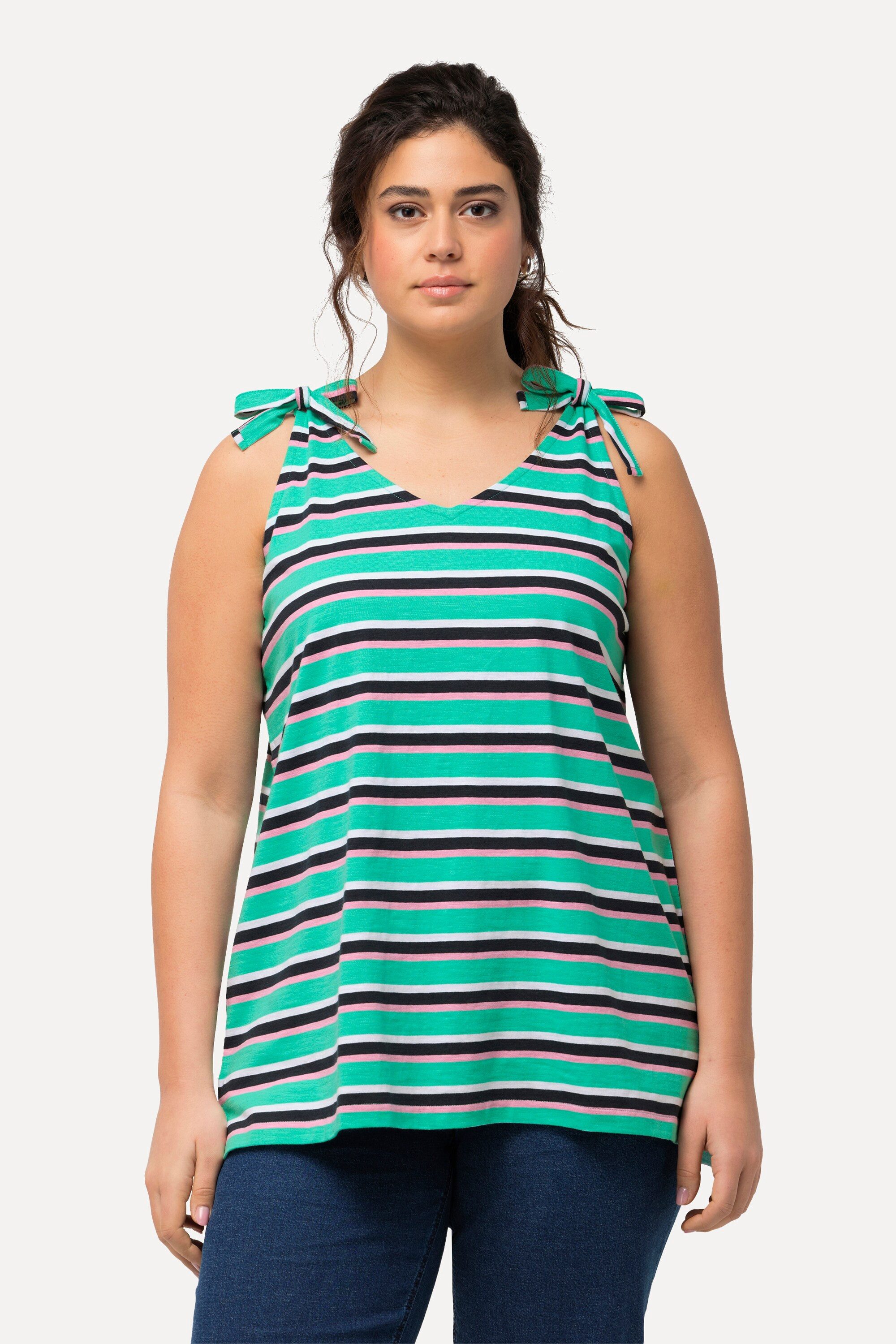 Ulla Popken Longtop Top Ringel A-Linie günstig online kaufen
