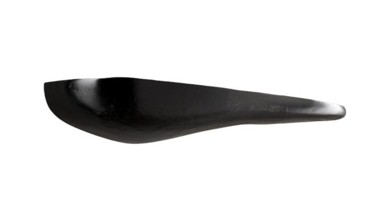 Main Möbel Wandregal Wandregal 111cm "Stone" Alu schwarz