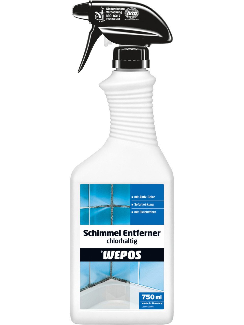 WEPOS CHEMIE GMBH Wepos Schimmelentferner chlorhaltig 750 ml Schimmelentferner