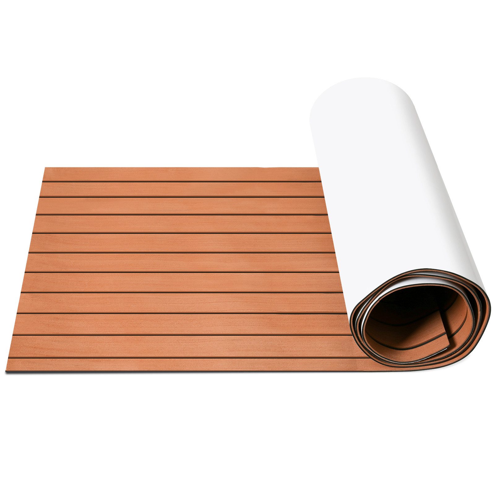 Clanmacy Bodenmatte Bodenbelag Matte Bodenbelag Teak EVA Schaum Deck Teppich 240x60cm