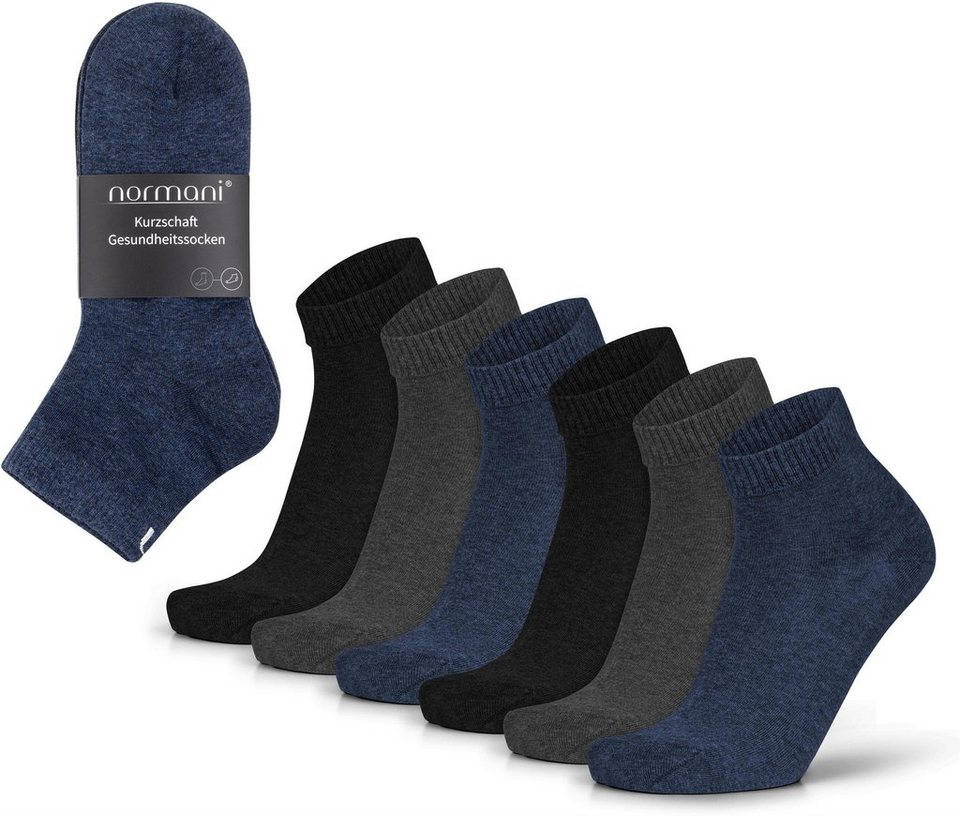 normani Sneakersocken (6 Paar) Kurzschaft Gesundheitssocken aus