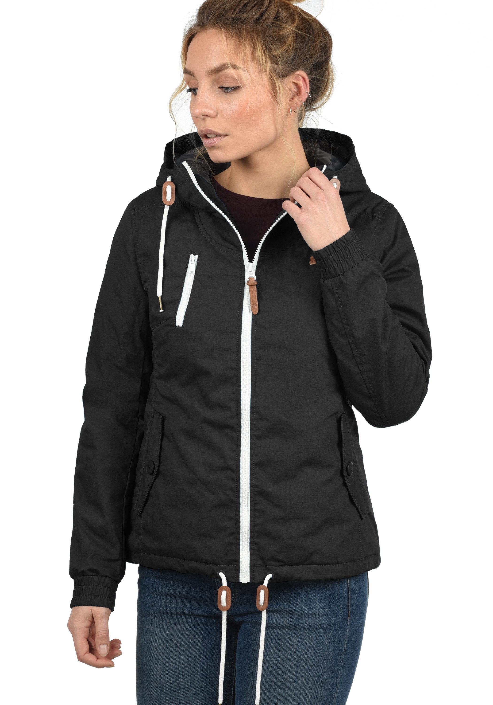 DESIRES Kurzjacke Tilda Übergangsjacke mit kontrastfarbenen Reißverschlüssen