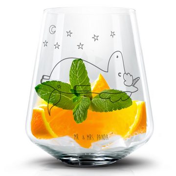 Mr. & Mrs. Panda Cocktailglas Einhorn Sternenhimmel - Transparent - Geschenk, Cocktailglas mit Grav, Premium Glas, Personalisierbar