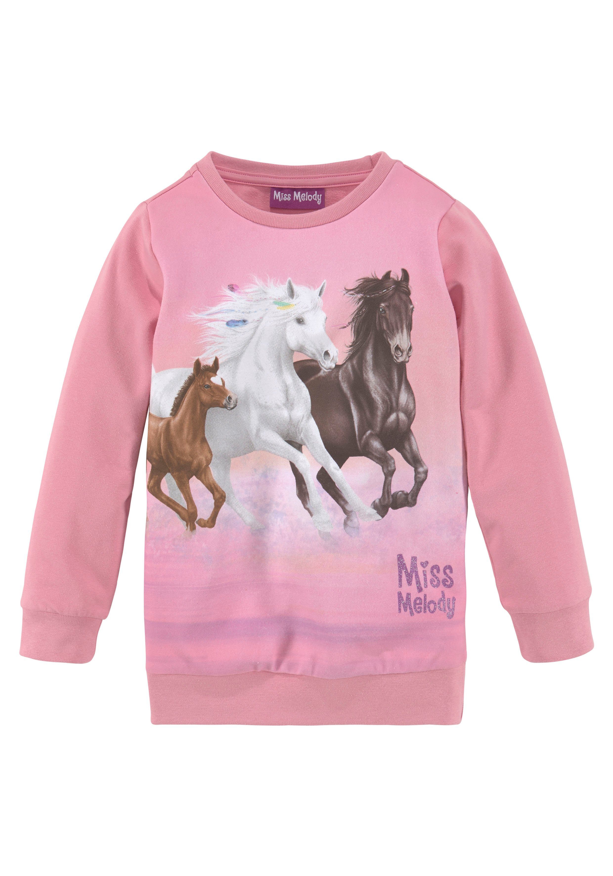 Miss Melody für Longsweatshirt Pferdefreunde