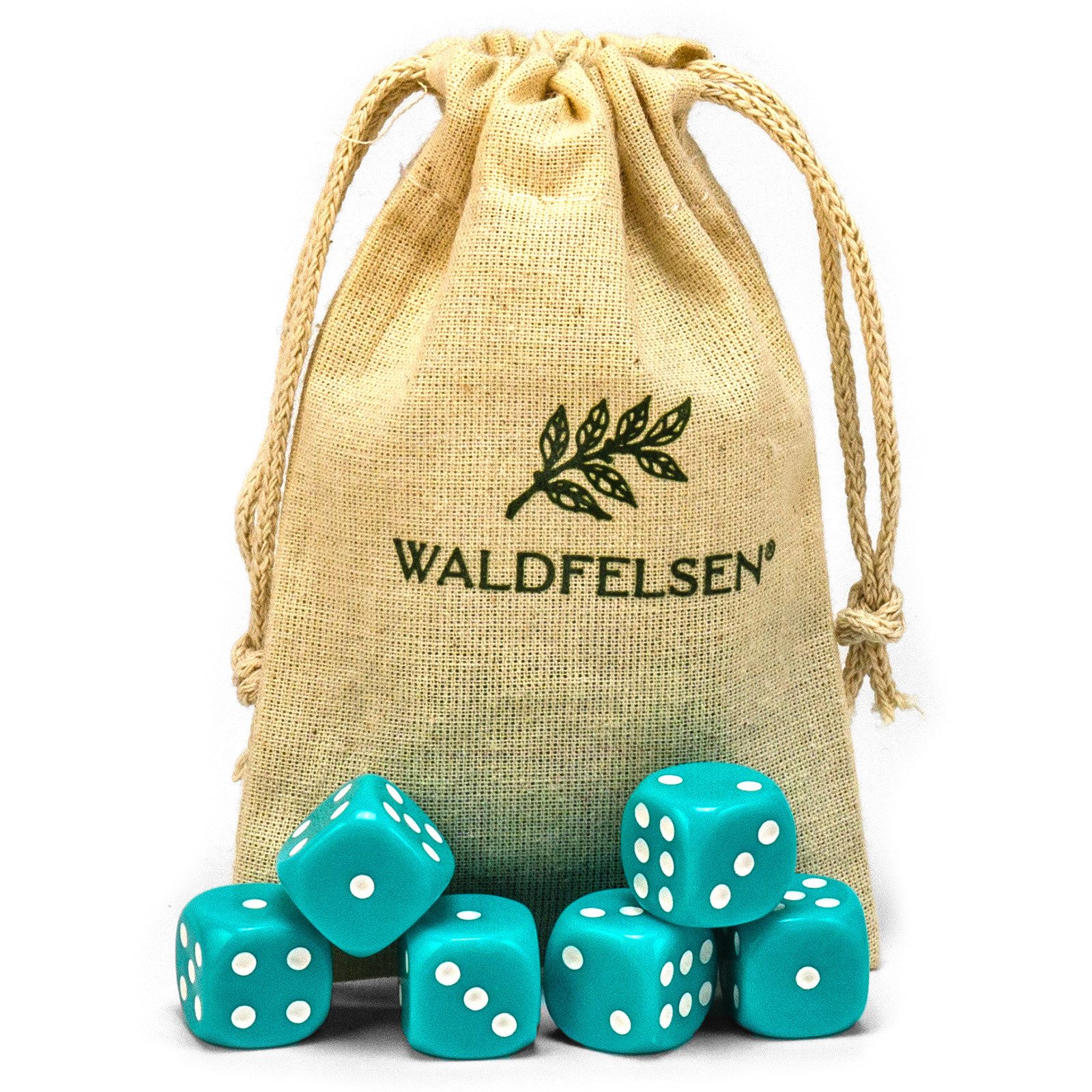 Waldfelsen Spiel – 2-50 Stk Standard Spielwürfel 16 mm Acrylwürfel Würfel bunt, Spielmaterial, Verschiedene Farben