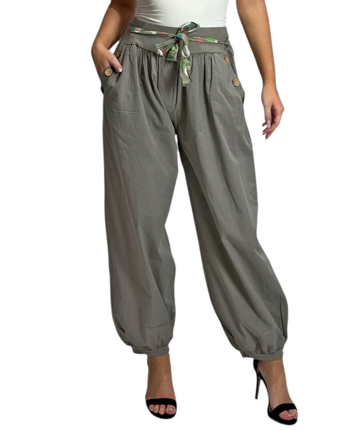 Mississhop Haremshose Leichte Baumwollhose einfarbige Hose günstig online kaufen