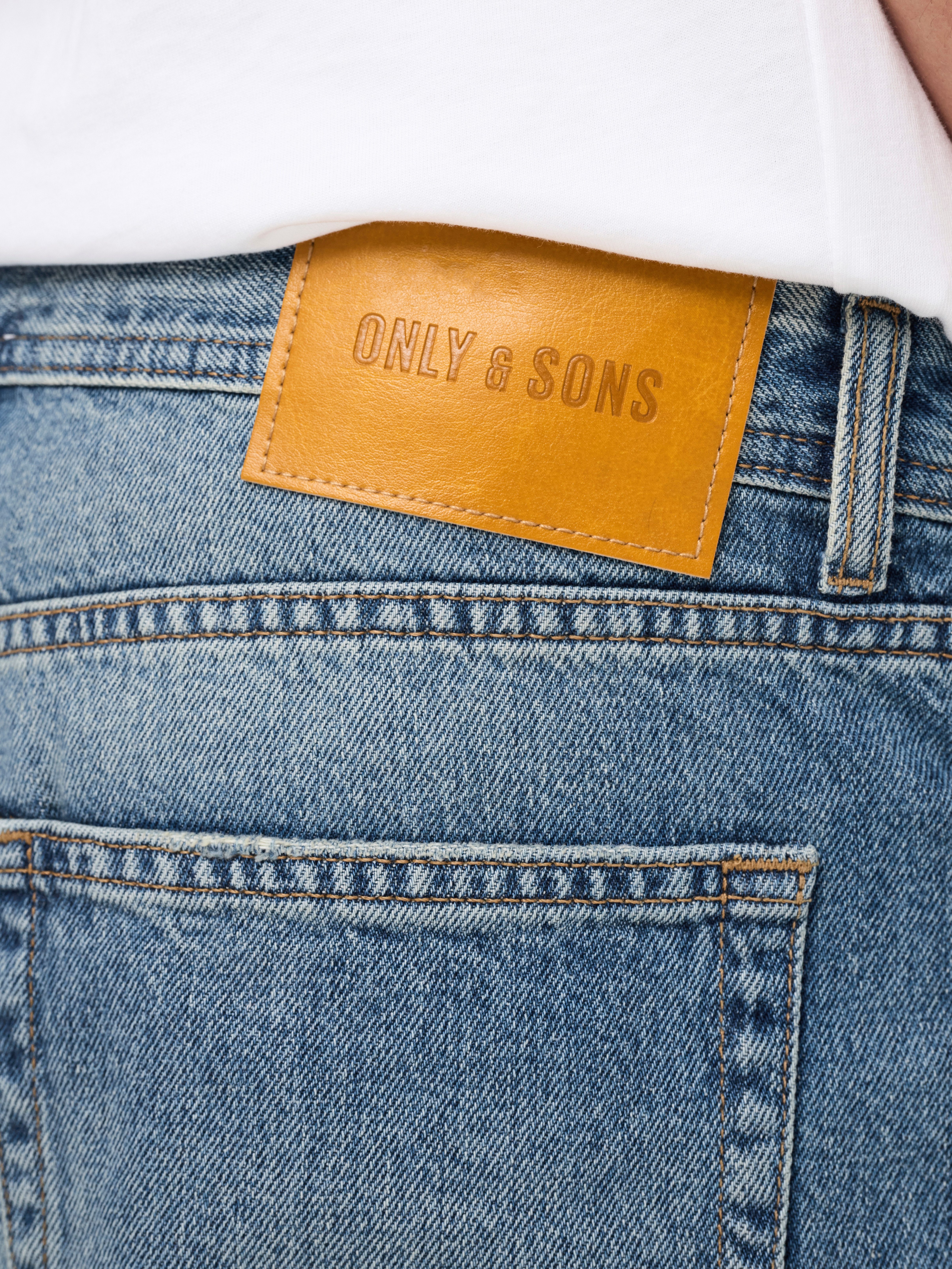 ONLY & SONS Jeansshorts ONSFADE MB TINT 9085 TAI DNM SHORTS NOOS Baumwolle, loose fit