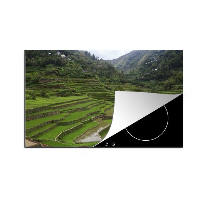 MuchoWow Herdblende-/Abdeckplatte Die Reisterrassen von Banaue auf den Philippinen Vinyl (1 tlg) Ceranfeldabdeckung für die küche Induktionsmatte
