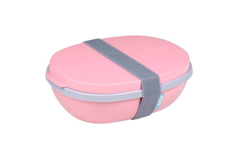 Mepal Lunchbox MEPAL Lunchbox Ellipse Duo in Nordic Pink 22,5 cm x 17,5 cm, Kunststoff