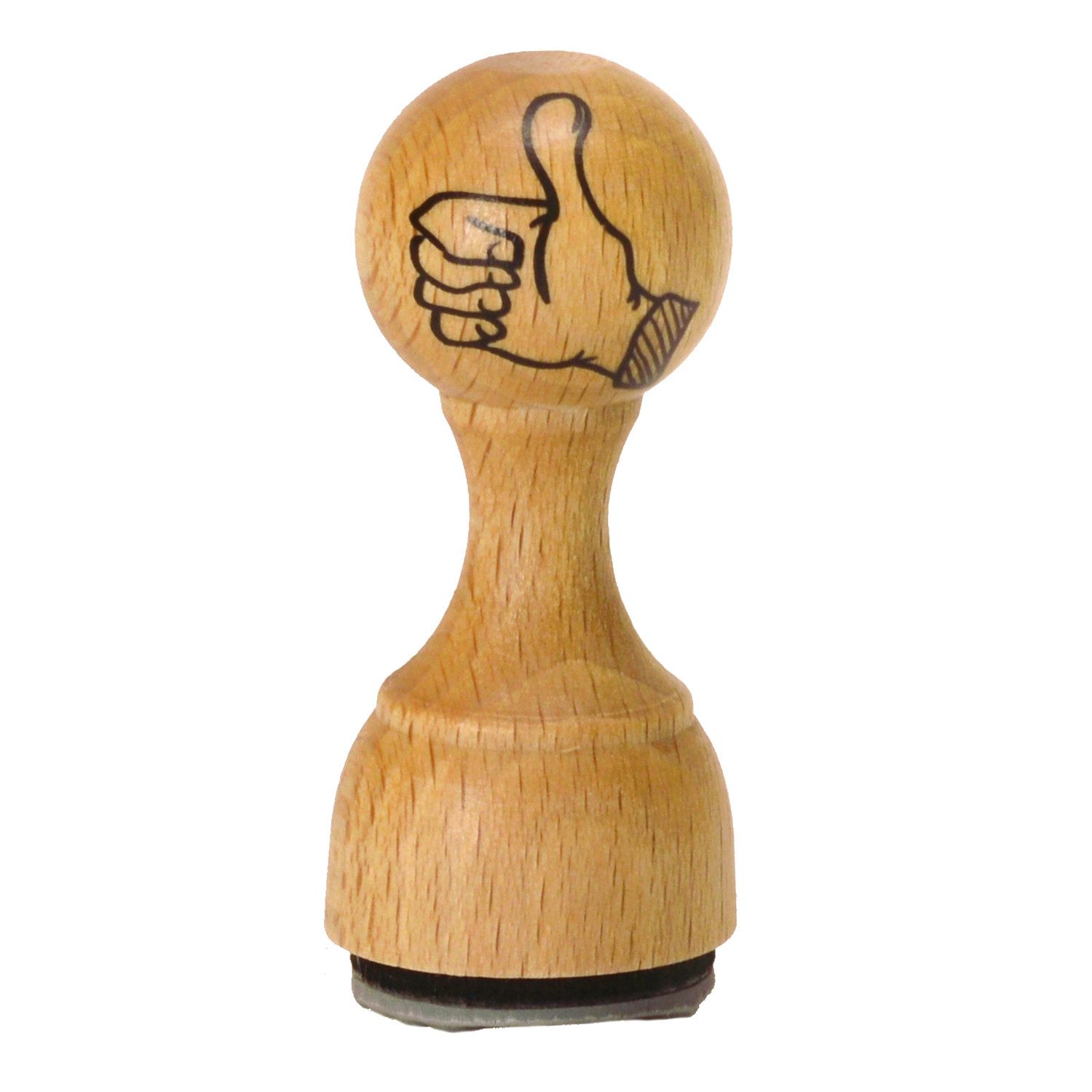 FTWdesign Stempel Der Daumen Lehrerstempel Holzstempel