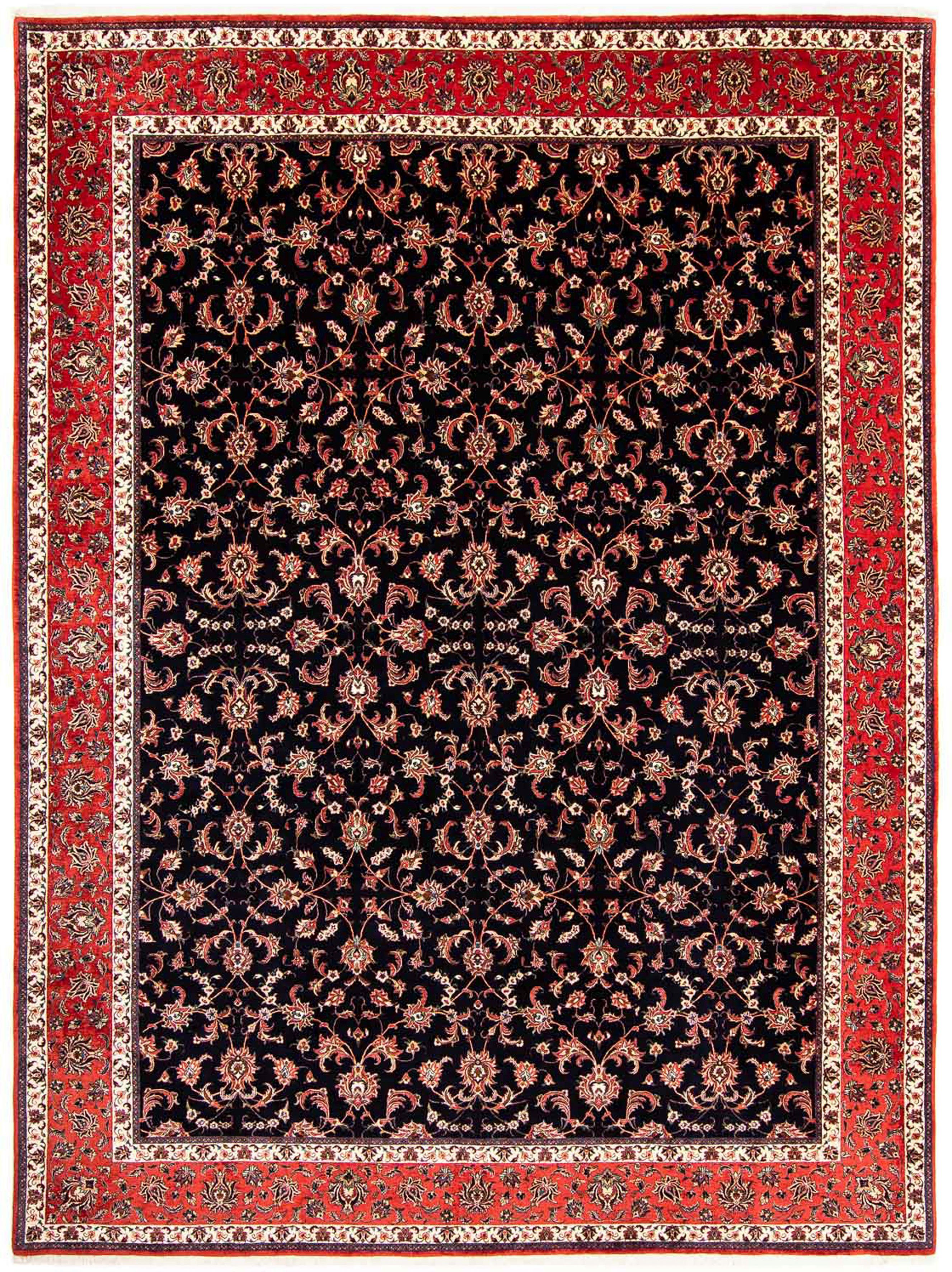 Orientteppich Perser - Bidjar 400 rechteckig, - morgenland, - x 15 cm Zertifikat mm, 301 Einzelstück Wohnzimmer, Höhe: dunkelblau, mit Handgeknüpft