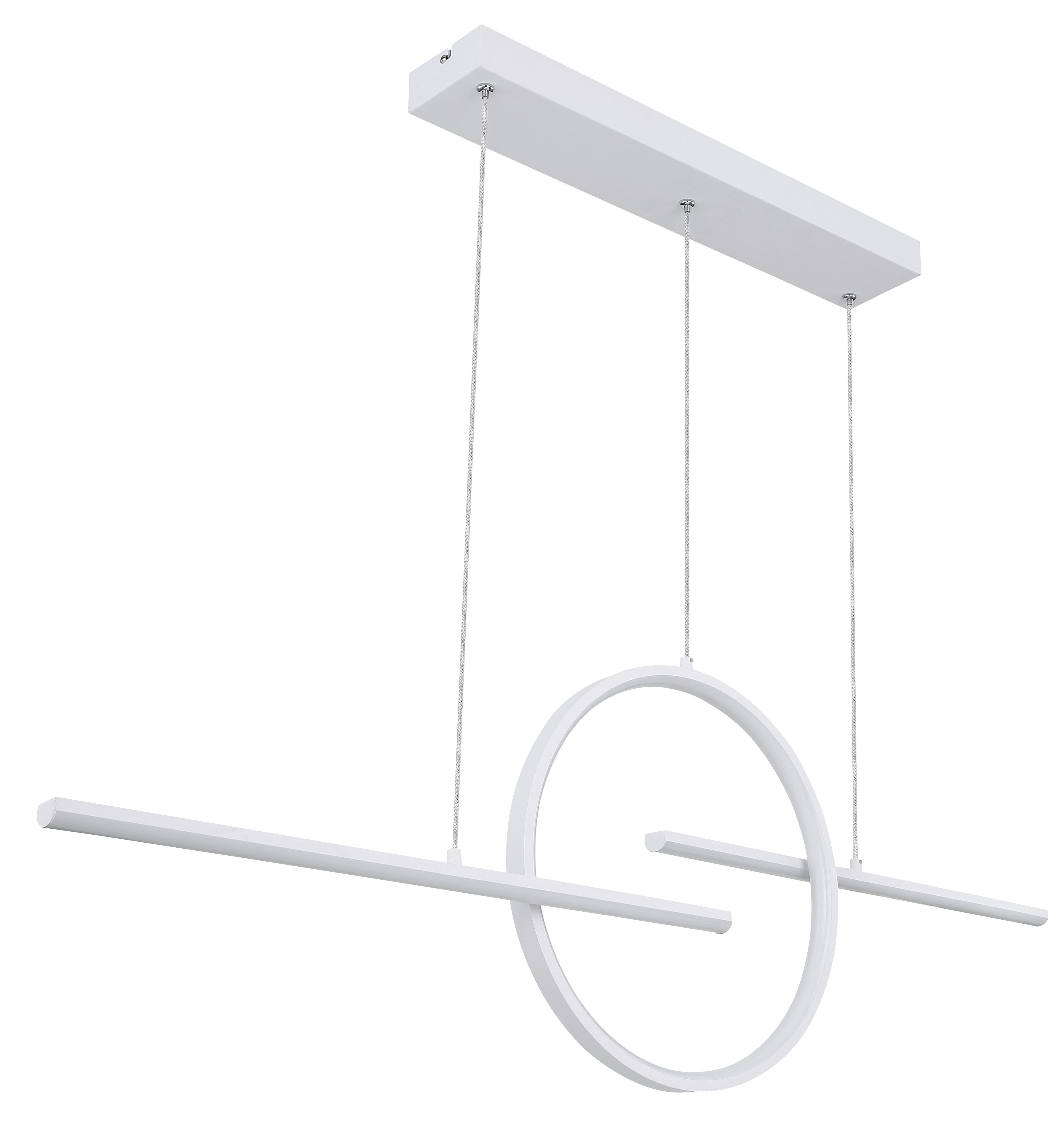 GLOBO LIGHTING Hängeleuchte BARRAL, Dimmfunktion, Memoryfunktion, Nachtlichtfunktion, mehrere Helligkeitsstufen, LED fest integriert, warmweiß - kaltweiß, Hängelampe Esszimmer-Leuchte Esstischleuchte Wohnzimmer