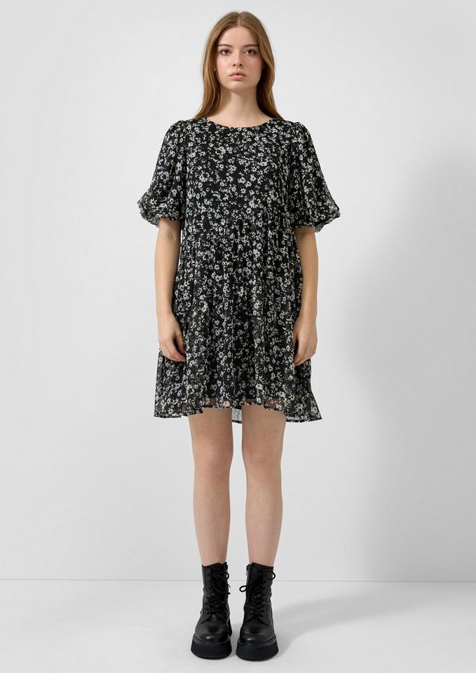 QS Minikleid Kleid Chiffonkleid