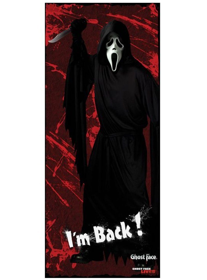Fun World Dekoobjekt Scream - Ghostface Türdeko - Horror Halloween deko, Horror Halloween deko