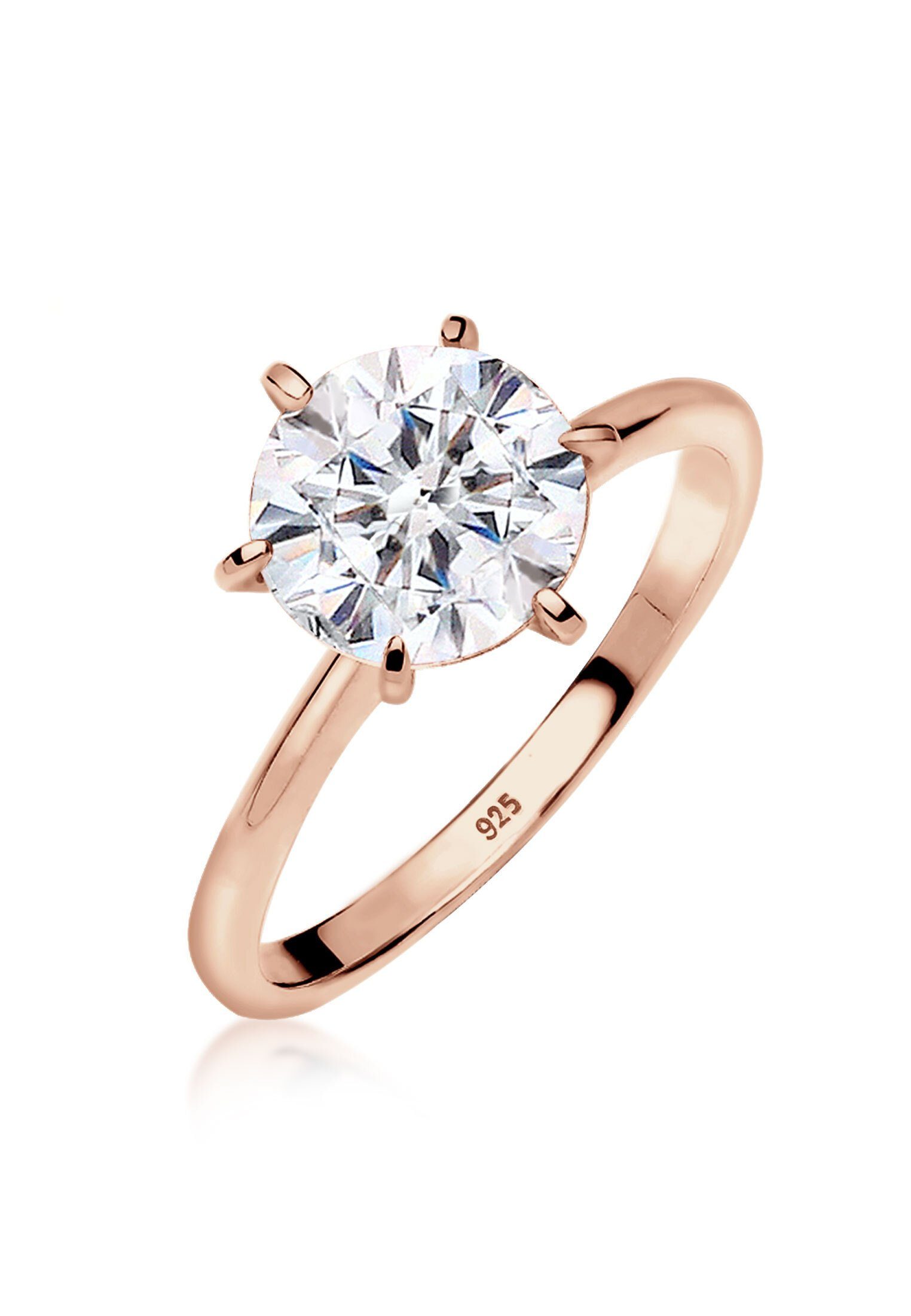 Elli Verlobungsring Verlobungsring Weiß 925 Silber, mit Kristallen von Swar günstig online kaufen