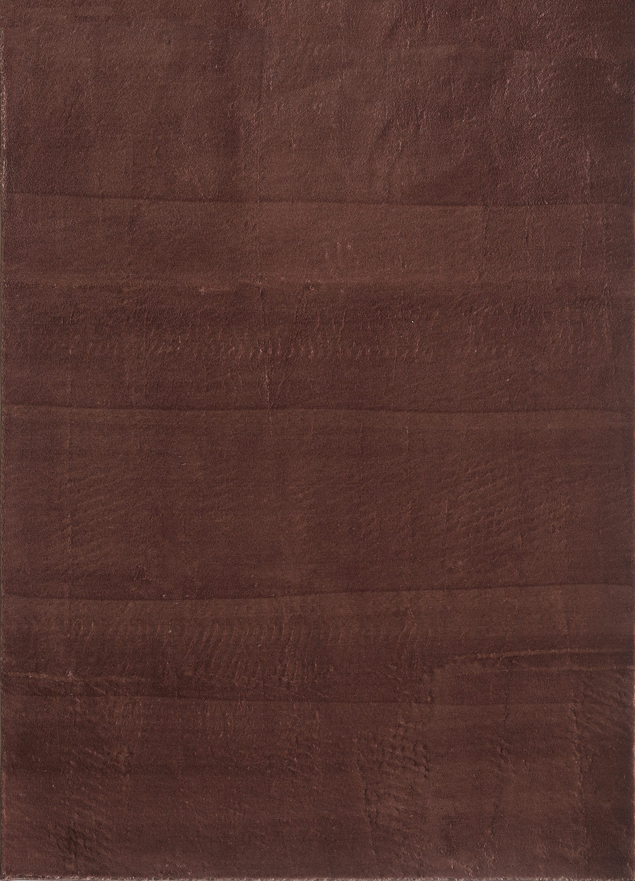 Teppich Unicolor - Einfarbig, Teppium, Rechteckig, Höhe: 25 mm, Teppich Wohnzimmer Einfarbig Braun Kunstfell Plüsch Shaggy Waschbar