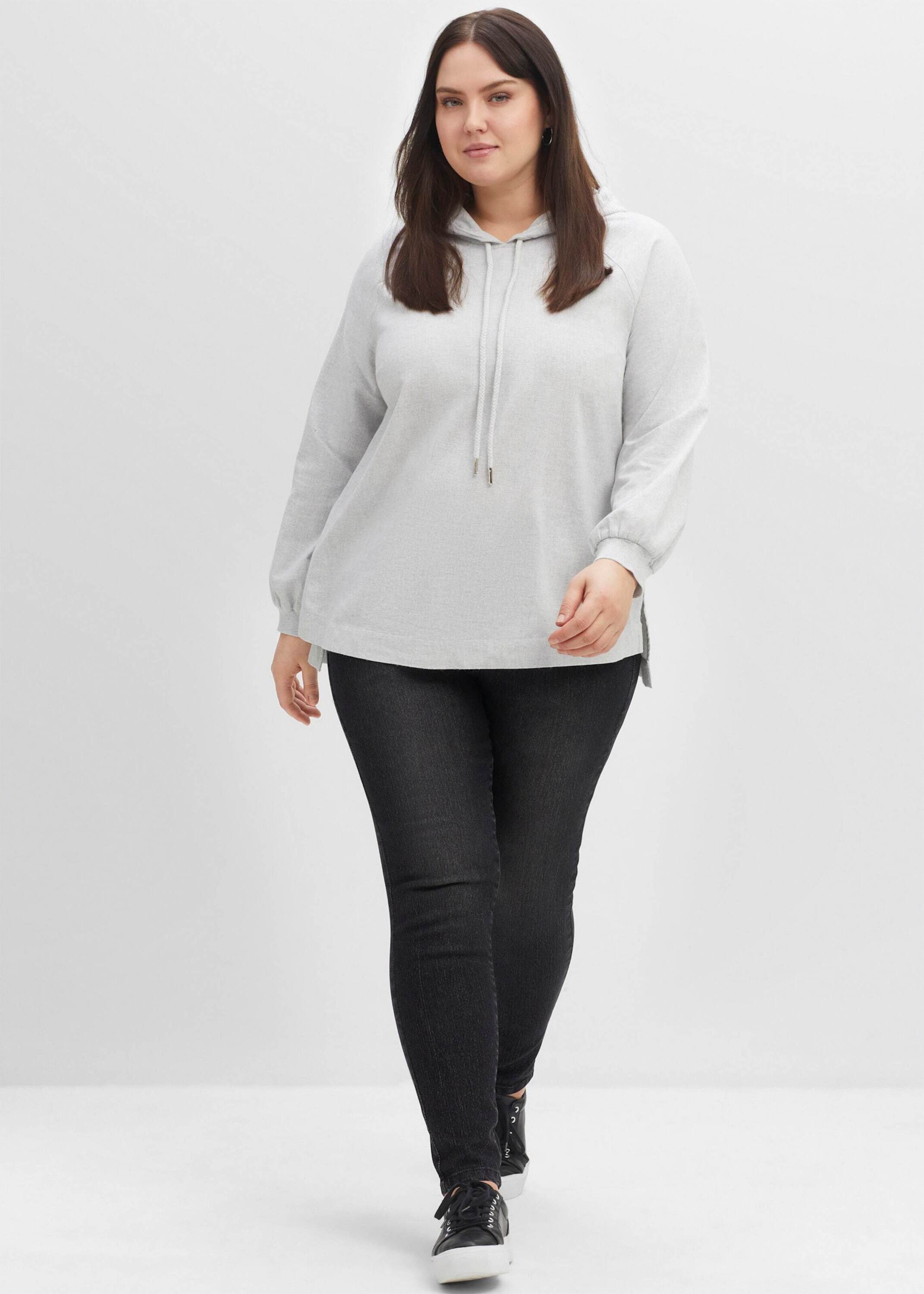 Sheego Bequeme Jeans Schlupfjeans mit breitem Gummibund