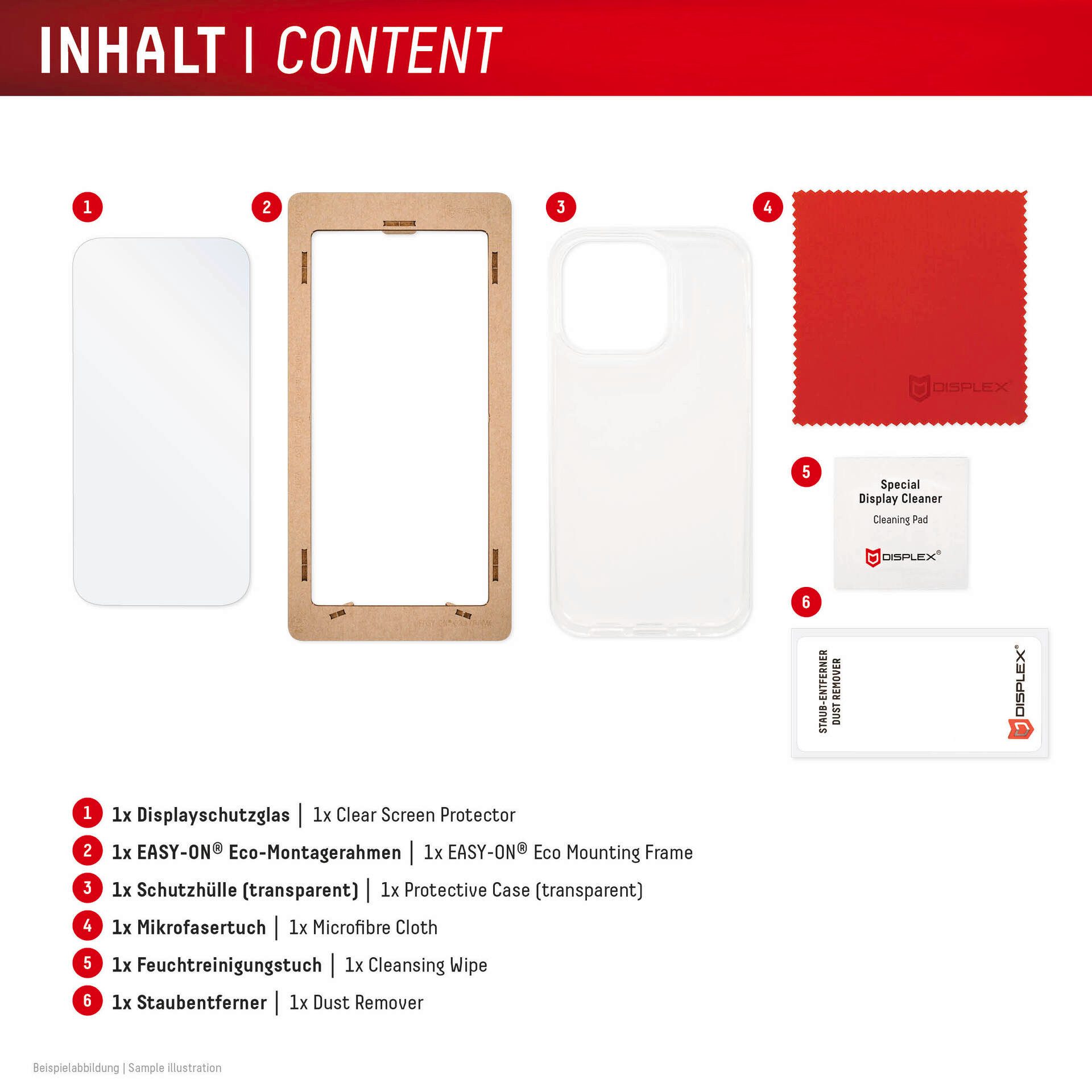 Displex Displayschutzglas Real Glass + Case für Samsung Galaxy S24 FE, Displayschutzfolie, Schutzfolie, Bildschirmschutz, kratz- & stoßfest – Bild 4 von 5