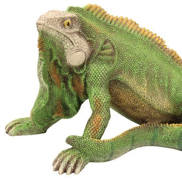 Online-Fuchs Gartenfigur Leguan XL Eidechse Gecko Reptil Tiere groß Teichdeko Terrarium, Maße ca. 55 x 26 x 22 cm, Wetterfest