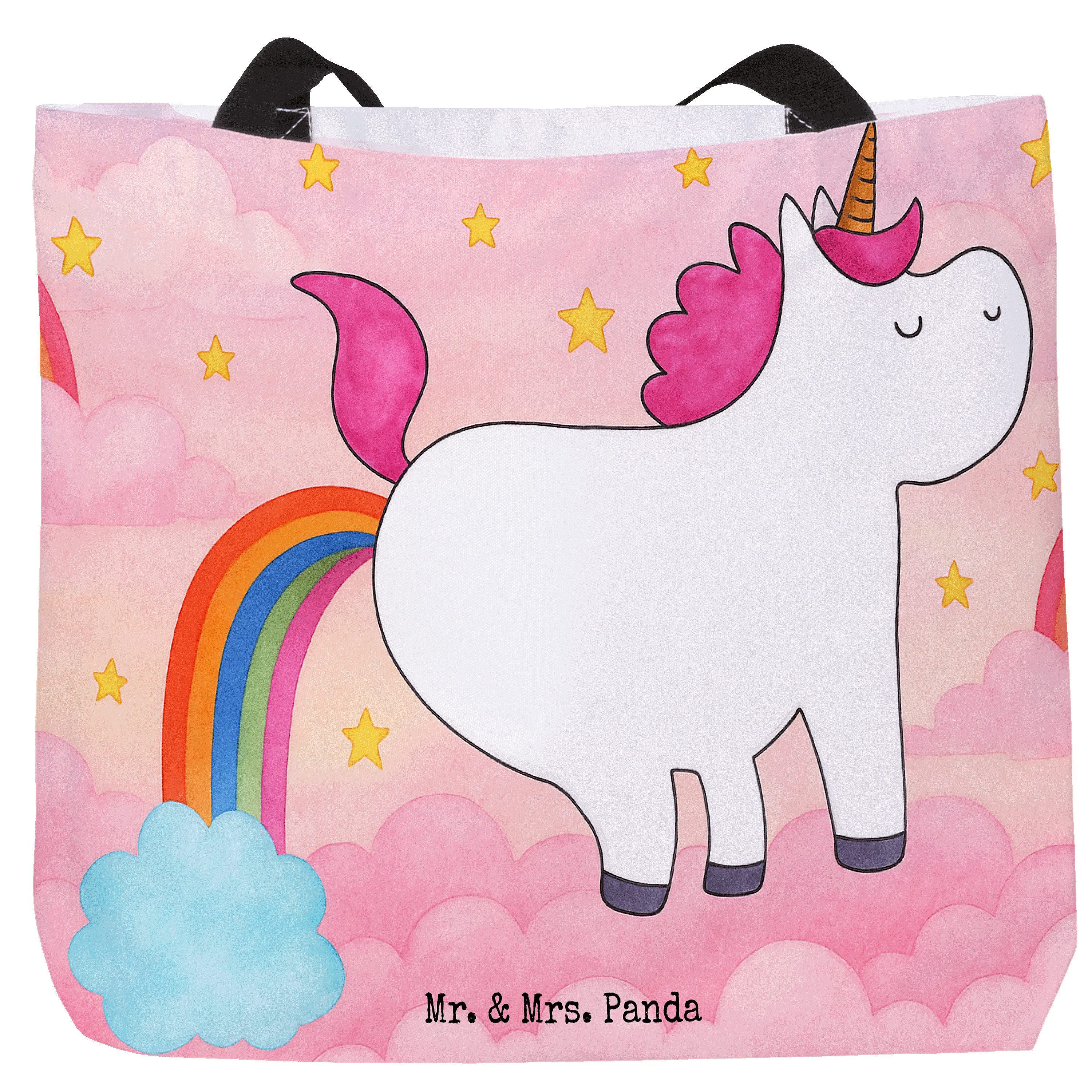 Shopper Einhorn Pupsen Design, Beutel, Weiß, Reisetasche, Lustig, Tasche, Str