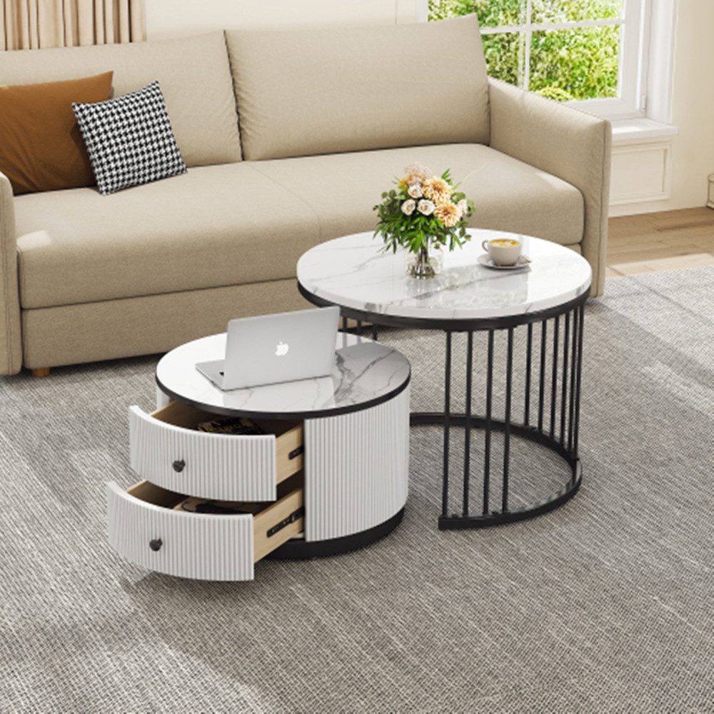 XDeer Couchtisch Elegantes 2-teiliges Couchtisch-Set in günstig online kaufen
