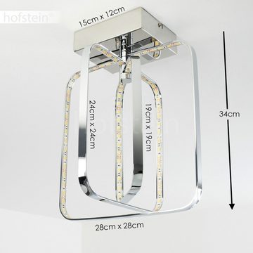 hofstein Deckenleuchte »Guttaia« Deckenlampe aus Metall in chrom, drehbaren Leuchtelementen, 3000 Kelvin, 32, 5 Watt, 1100 Lumen