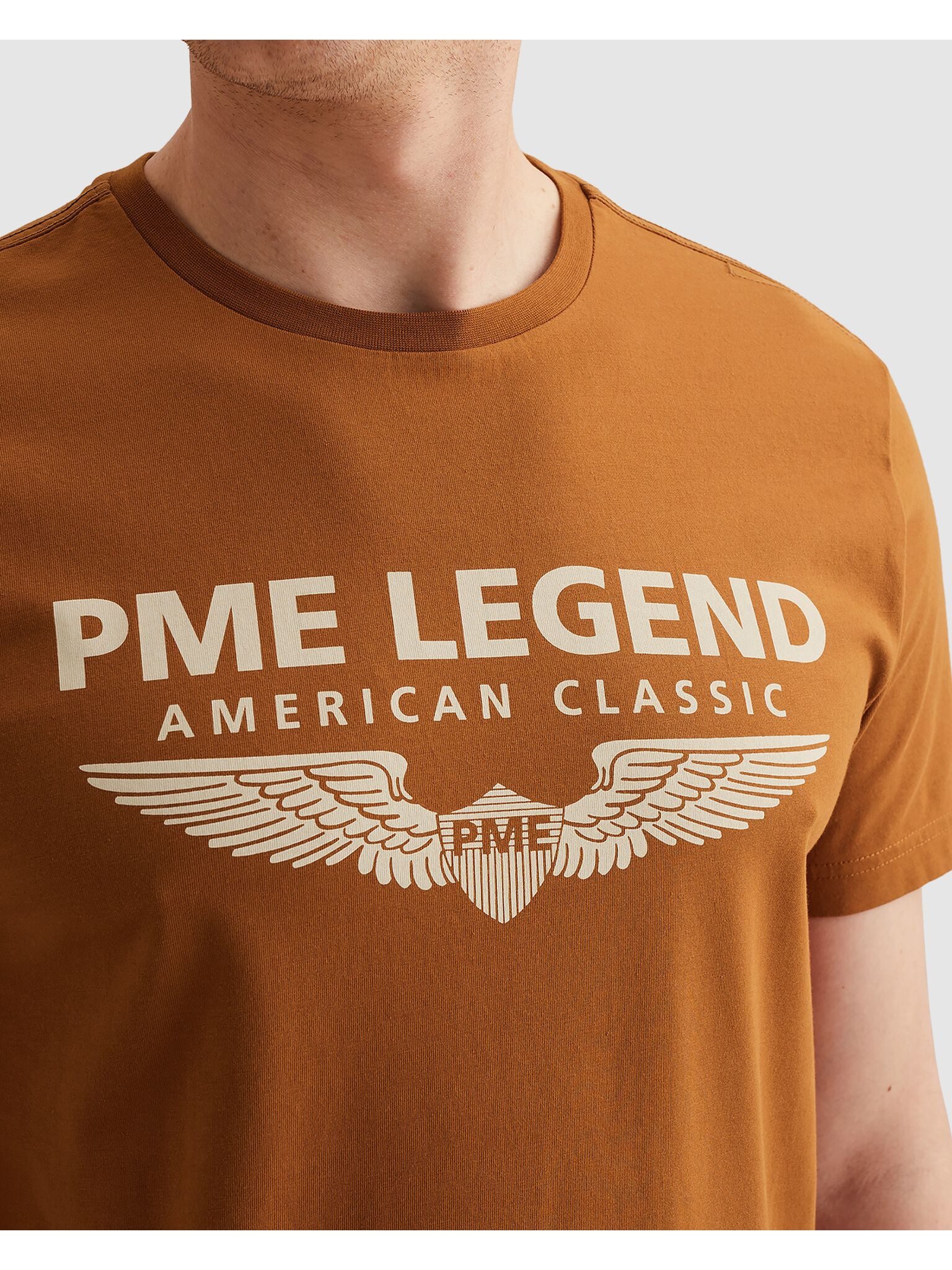 PME LEGEND T-Shirt mit eingefasstem Rundhalsausschnitt mit Rollkante – Bild 4 von 5