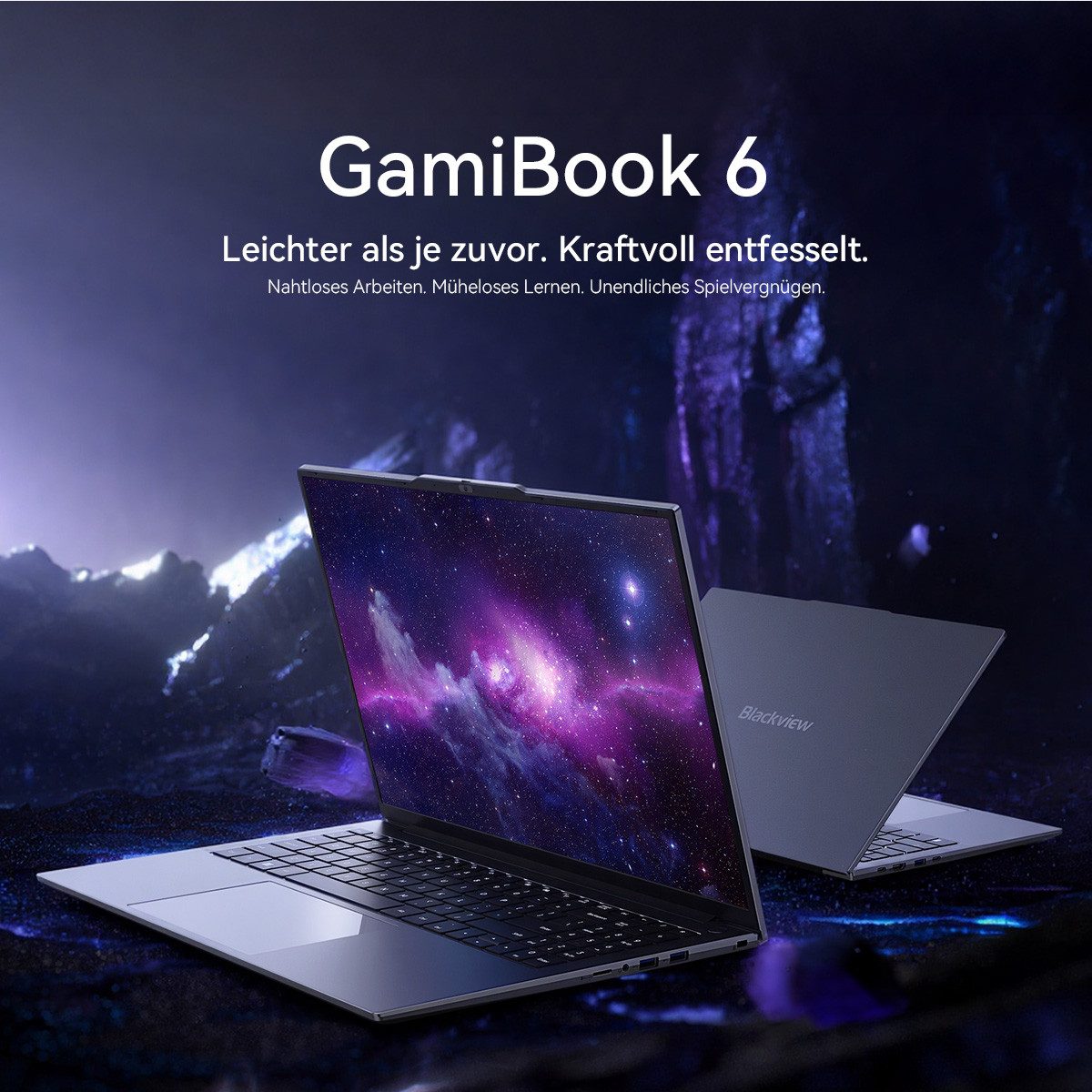 blackview GamiBook 6 16" AMD Ryzen 7 7735HS gaming laptop mit Tastaturschutzfoli Notebook (AMD Ryzen 7 7735HS AMD Ryzen™ 7 7735HS, 16 GB, 512 GB SSD, 16:10 FHD/16GB LPDDR5+512GB SSD/AMD Radeon 680M Graphics/Wifi 6)