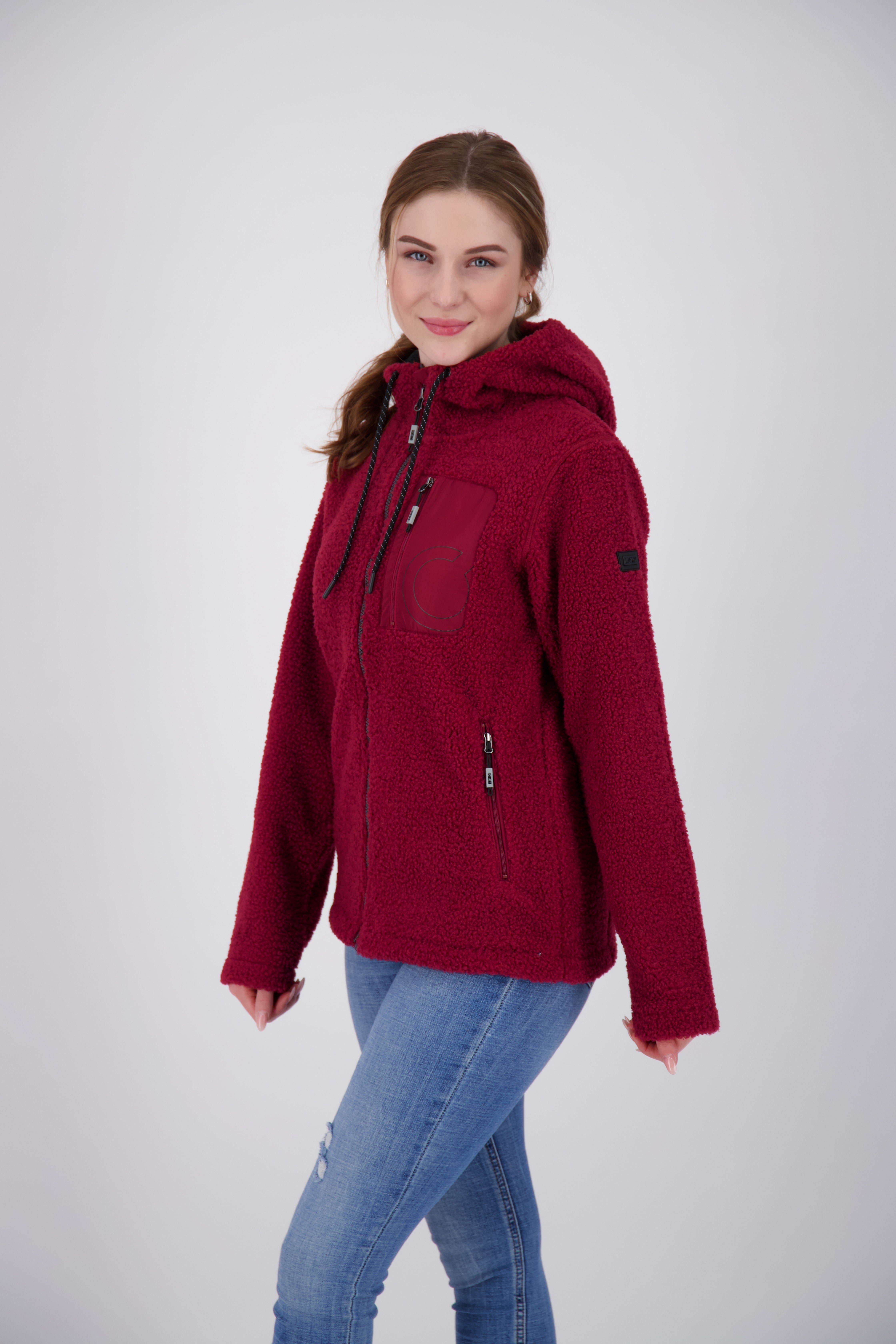 erhältlich WOMEN rhubarb Größen DEPROC Fleecejacke CAMBLY NEW in auch Großen Active