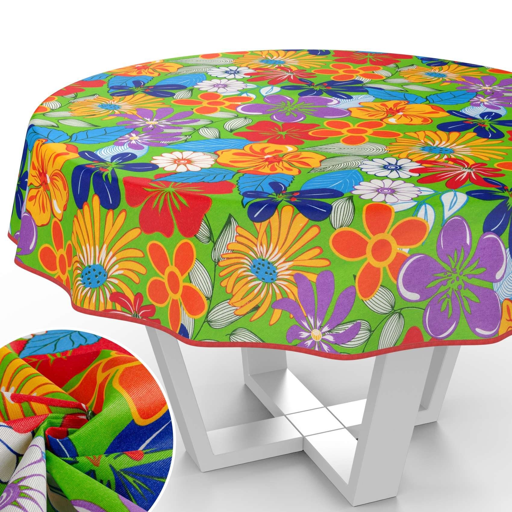 ANRO Tischdecke mit Blumen Botanik aus günstig online kaufen