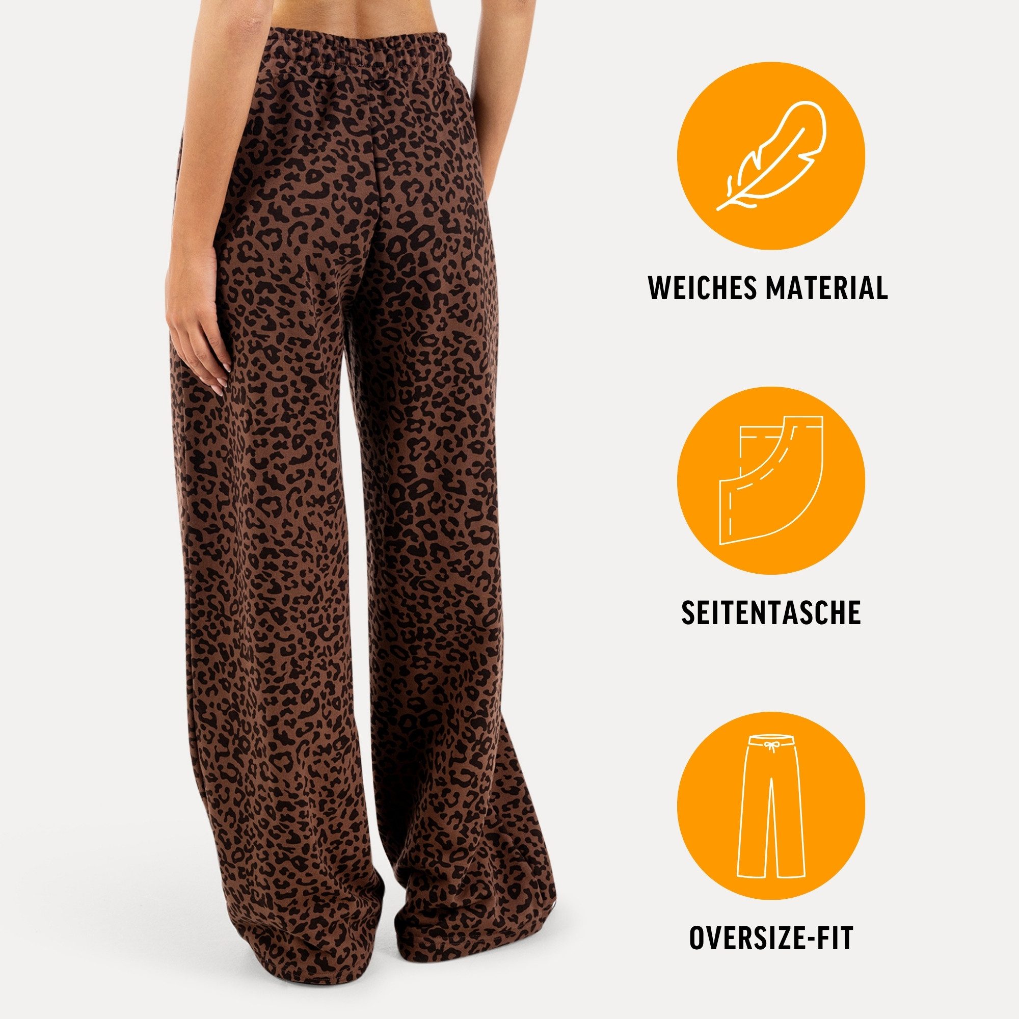 Smilodox Jogginghose Damen Siara, Bequeme Freizeithose mit Seitentaschen, Gym & Homewear Trainingshose mit verstellbarem Beinabschluss