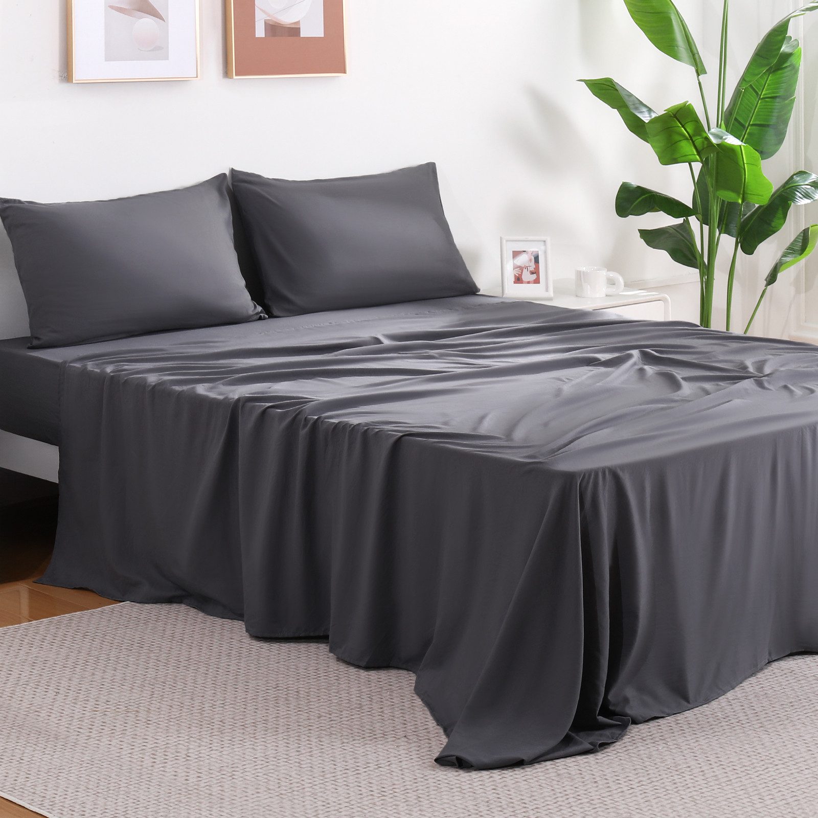 Elegear Partnerbettwäsche Bettwäsche 135×200cm Mikrofaser Bettwäsche-Set, günstig online kaufen