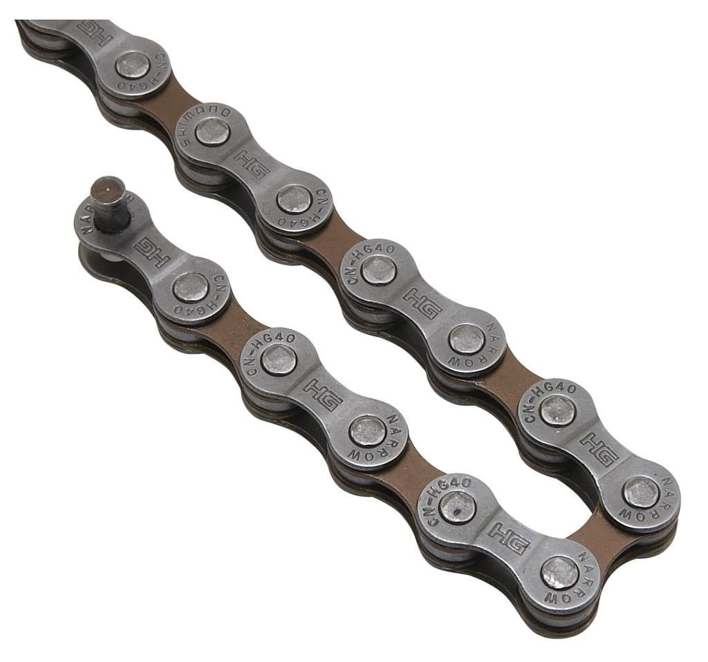 Fahrradketten Shimano CN HG40 114 Glieder 6/7/8-fach Fahrradkette für Schaltungen ohne Verpackung (1-St)