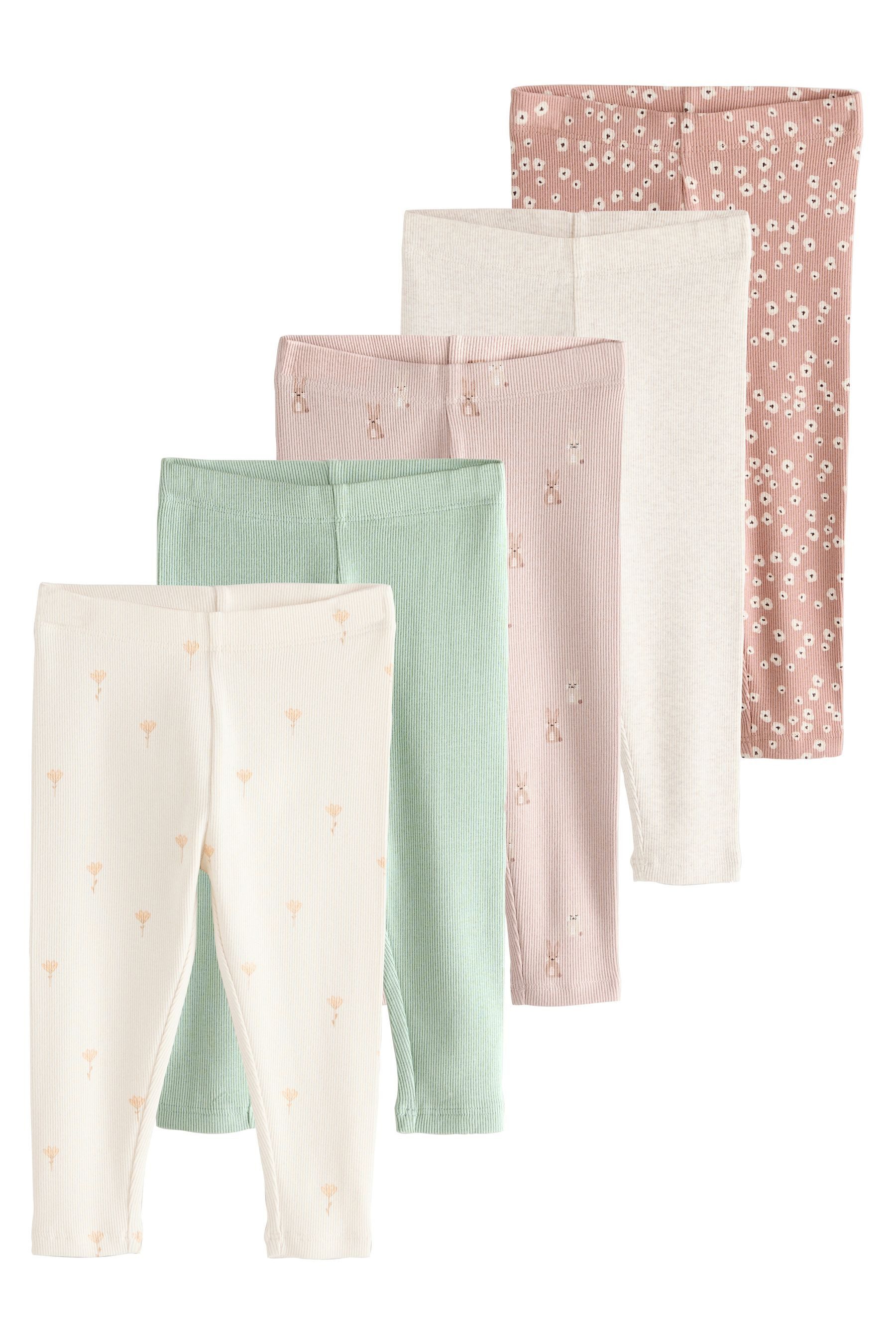 Next Leggings Gerippte Leggings im 5er-Pack günstig online kaufen