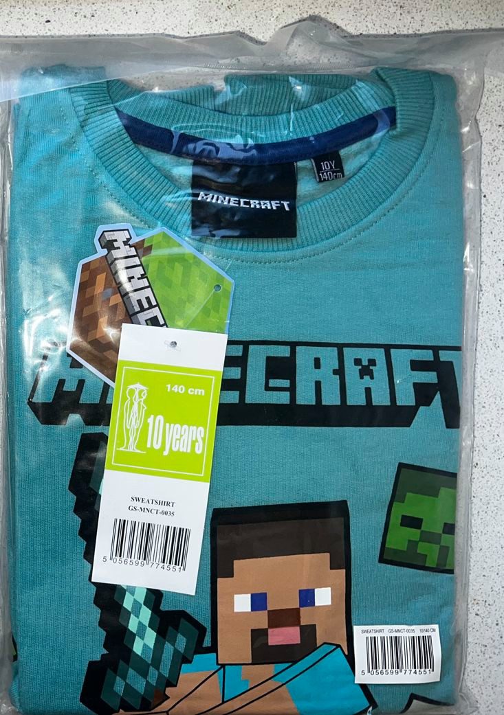 Minecraft Sweatshirt MINECRAFT Kinder Sweatshirt Jungen + Mädchen 6 - 14 Jahre – Bild 2 von 4